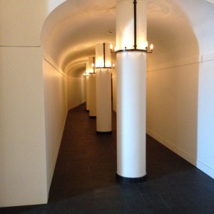 Entrance corridor to winery